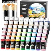 90✖️70cm アクリル画 楽天市場】Shuttle Art アクリル絵の具 18色 250ml 大容量